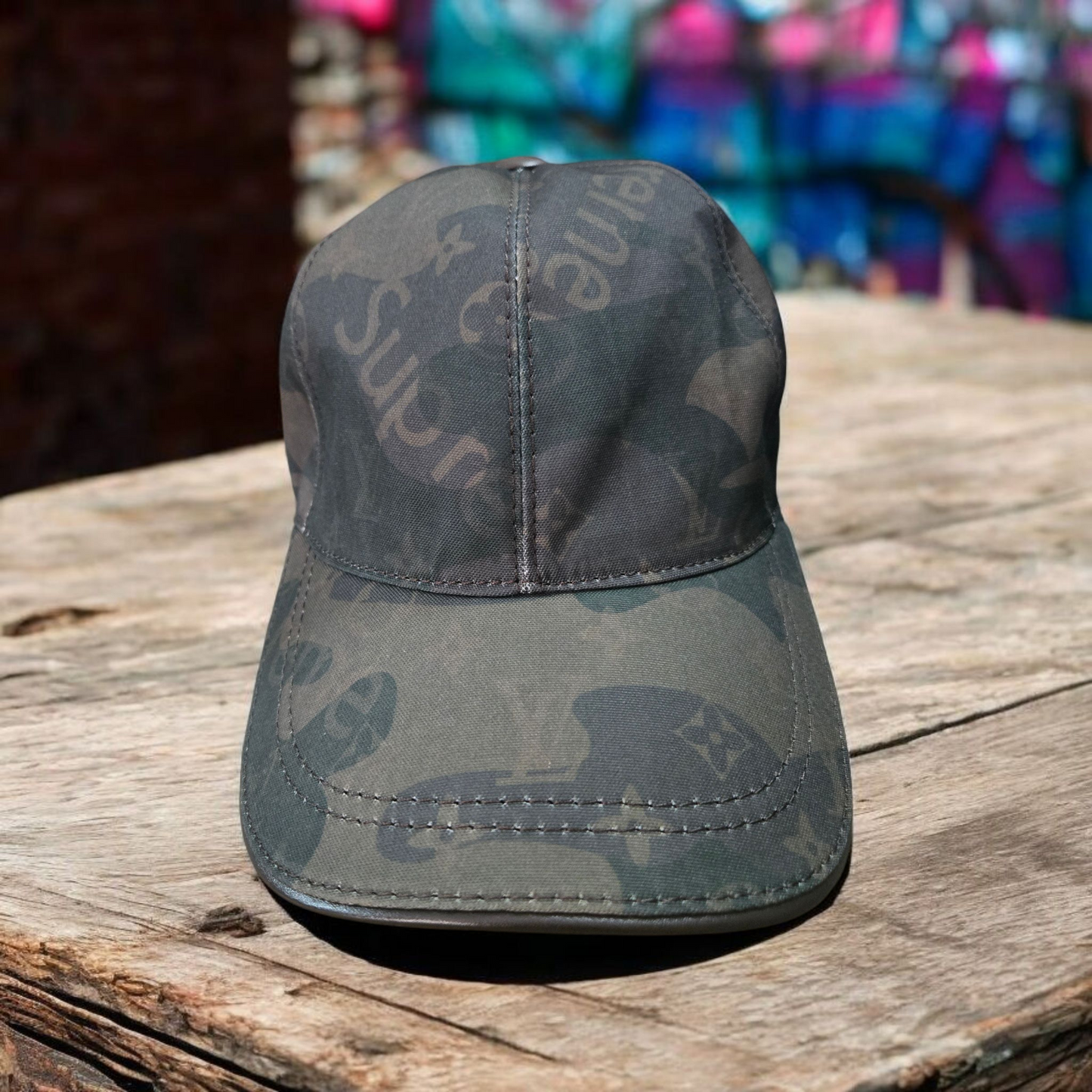 Supreme Camo LV Inspired Baseball Cap