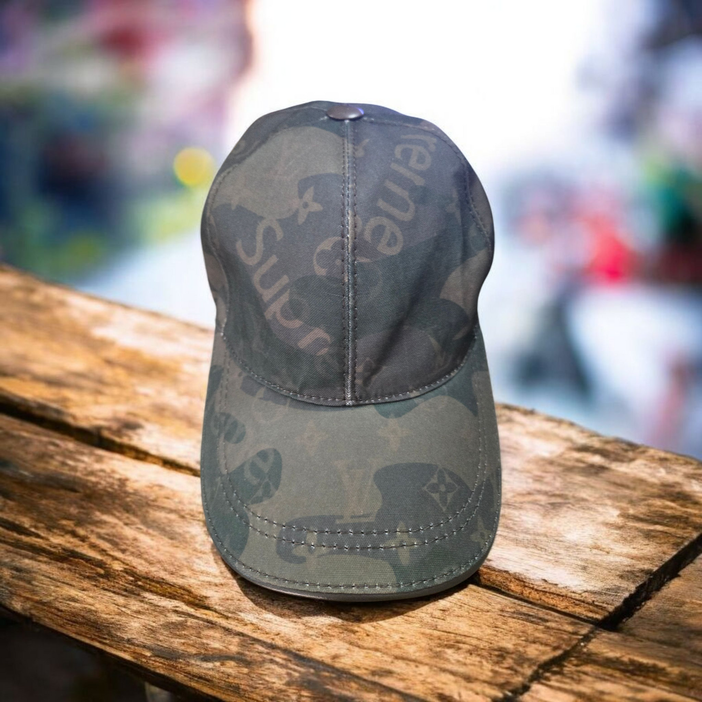 Supreme Camo LV Inspired Baseball Cap