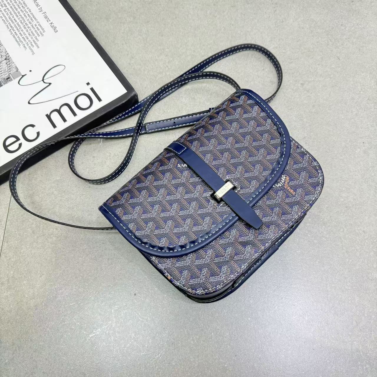 Goyard Inspired Messenger unisex handbag
