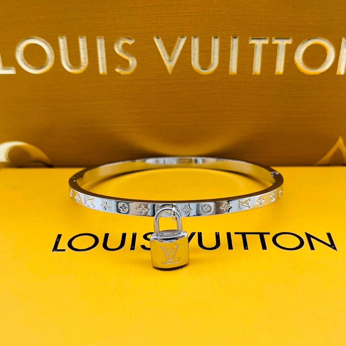 LV inspired Lock Bracelet
