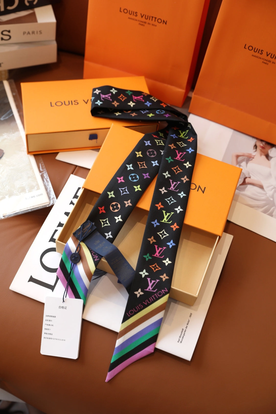 LV x TM inspired Monogram Multicolor BB Bandeau