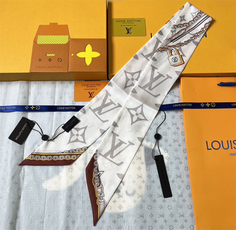 LV Inspired 
Bandeau neckerchief
