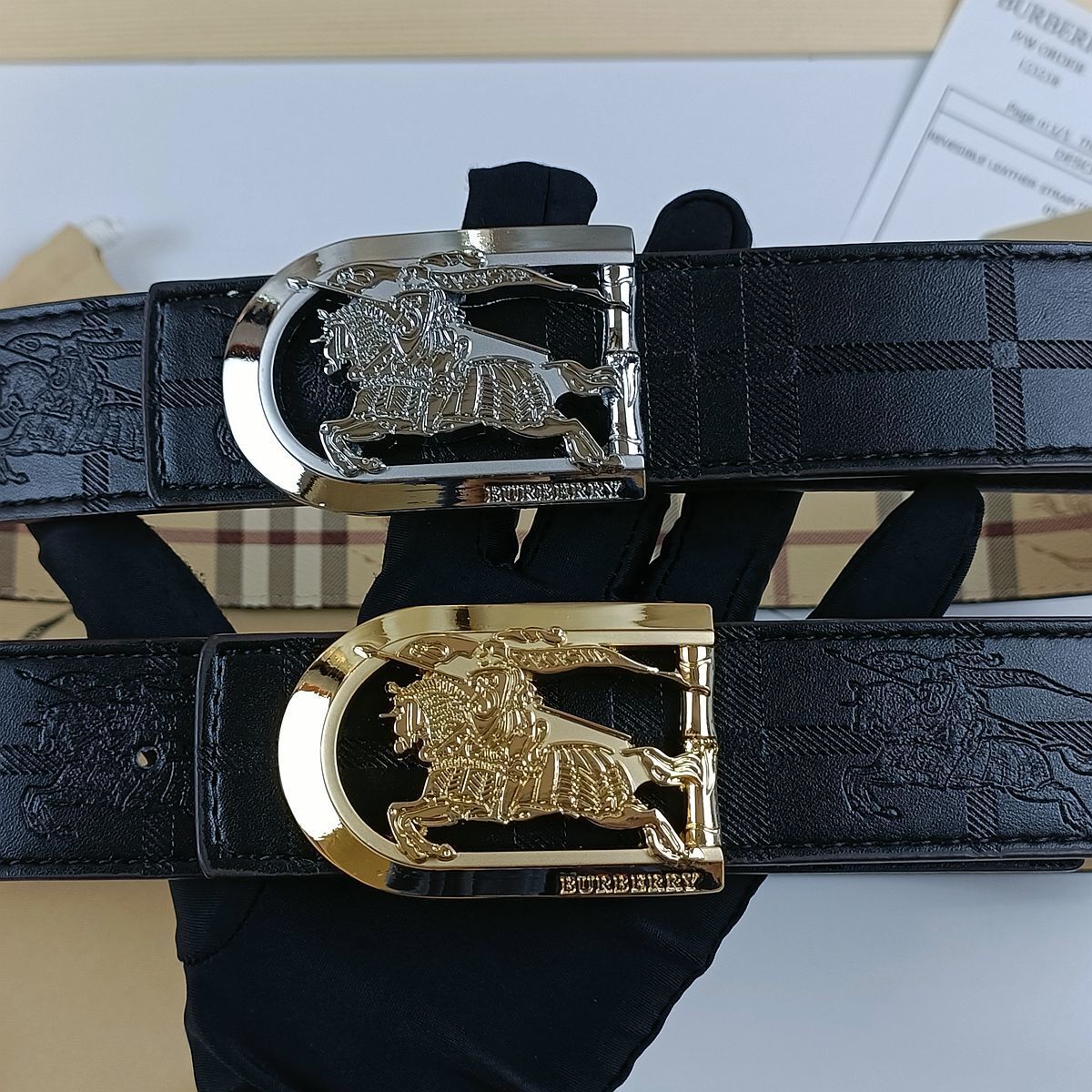 Burberry inspired Belts