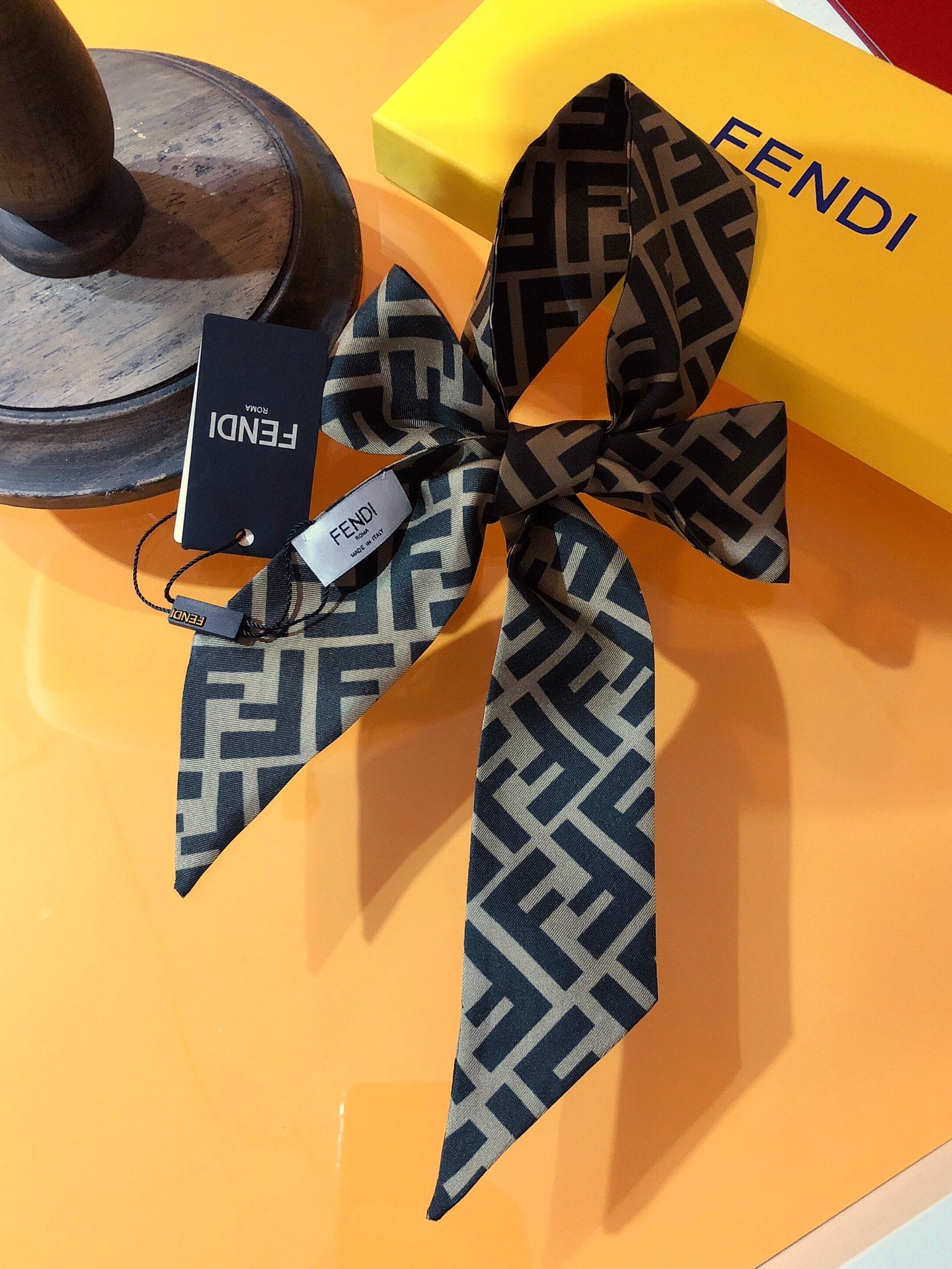 Fendi inspired Twill Ribbon Scarves