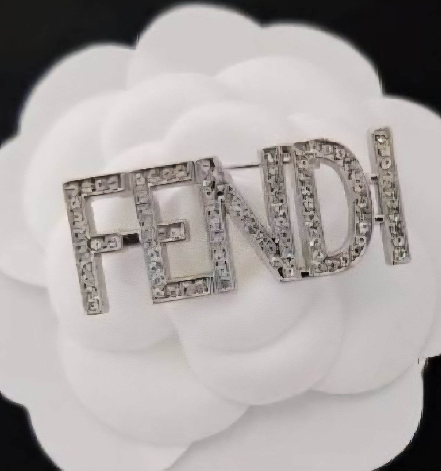 Luxury inspired Fendi Brooches