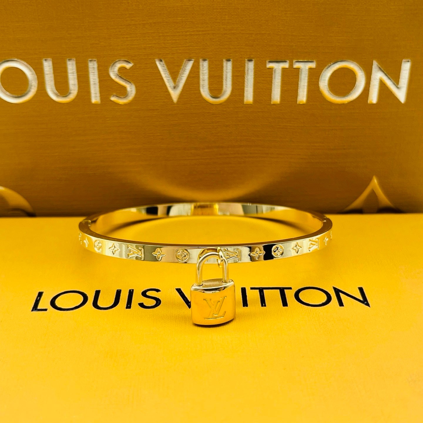 LV inspired Lock Bracelet