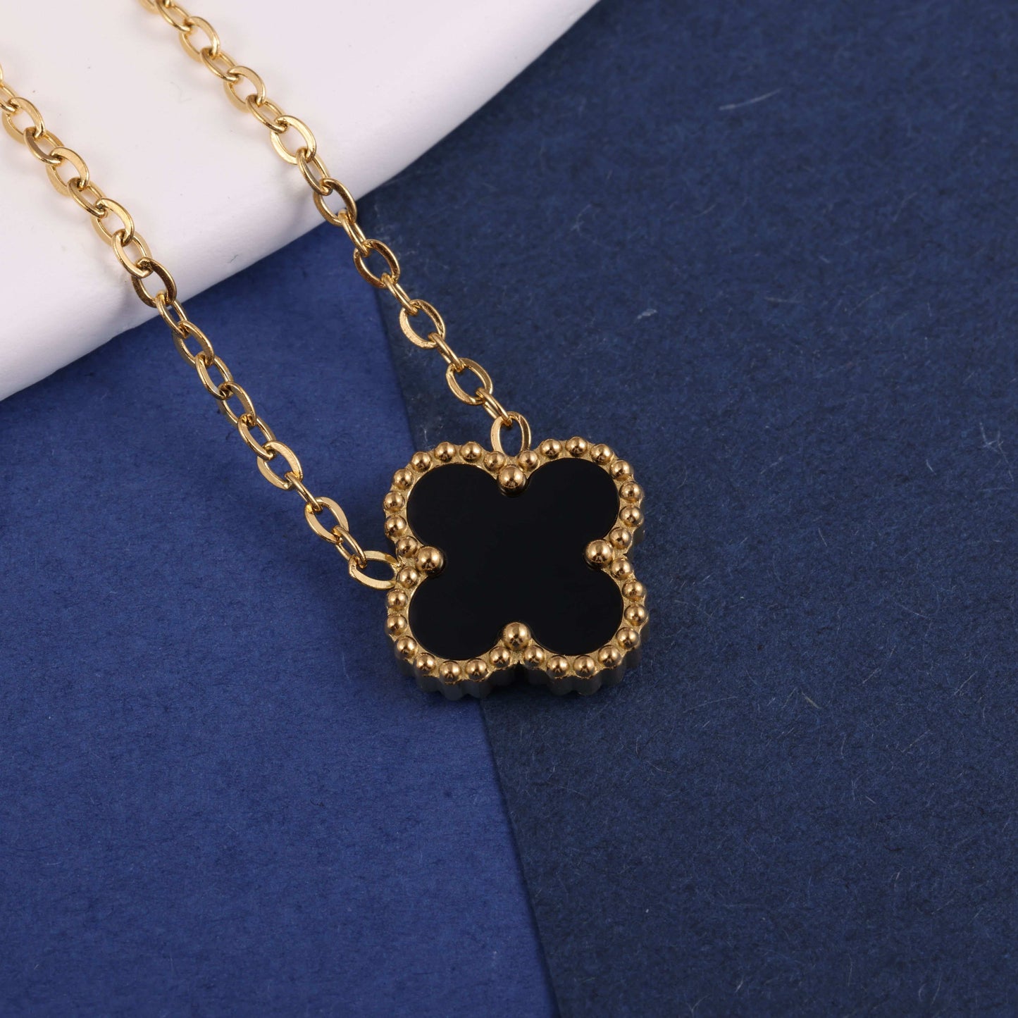 Van Cleef inspired 15mm Gold Clover Necklace