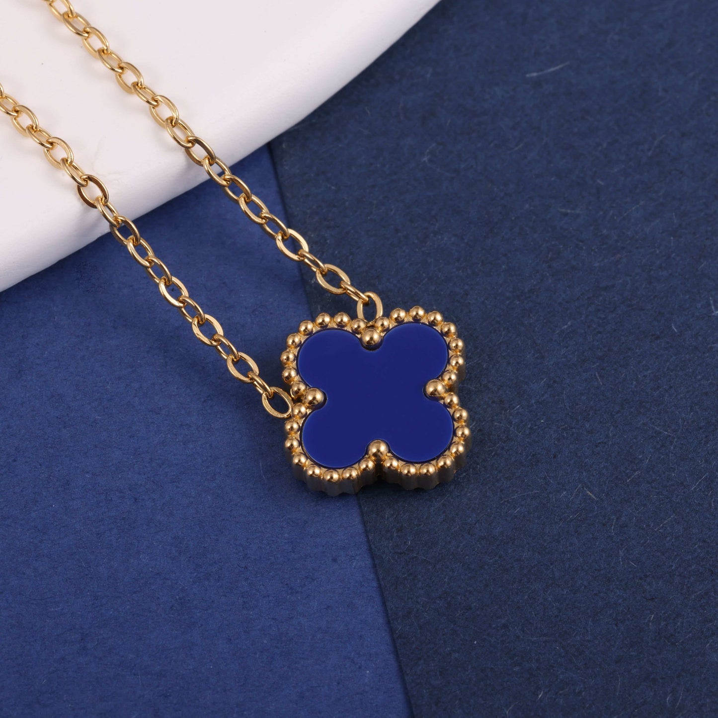 Van Cleef inspired 15mm Gold Clover Necklace