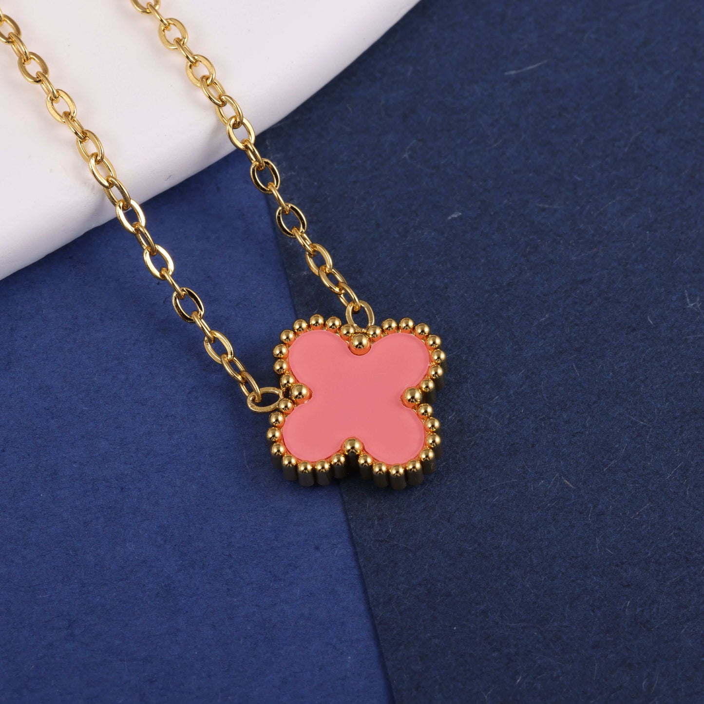 Van Cleef inspired 15mm Gold Clover Necklace