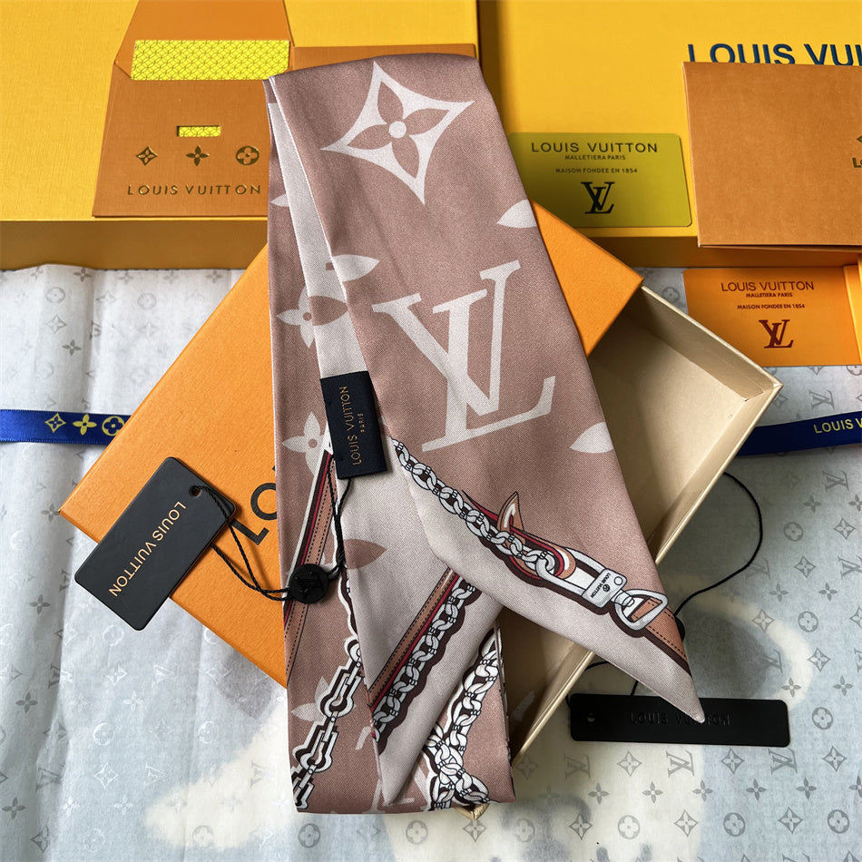 LV Inspired 
Bandeau neckerchief