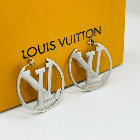 LV Designer Inspired Hoops