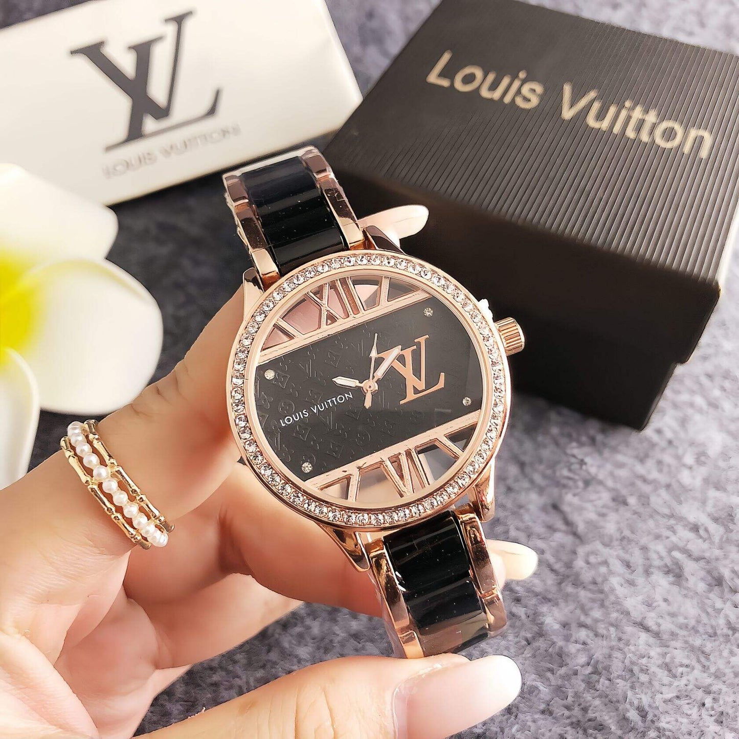 LV Inspired Watch