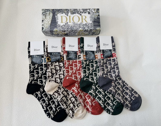 Christian Dior Inspired Monogram Individual  Socks
