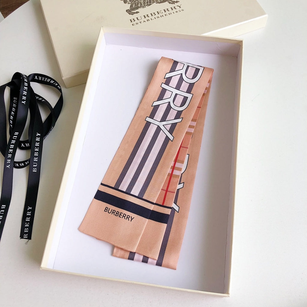 Burberry inspired Twill Ribbon Scarves
