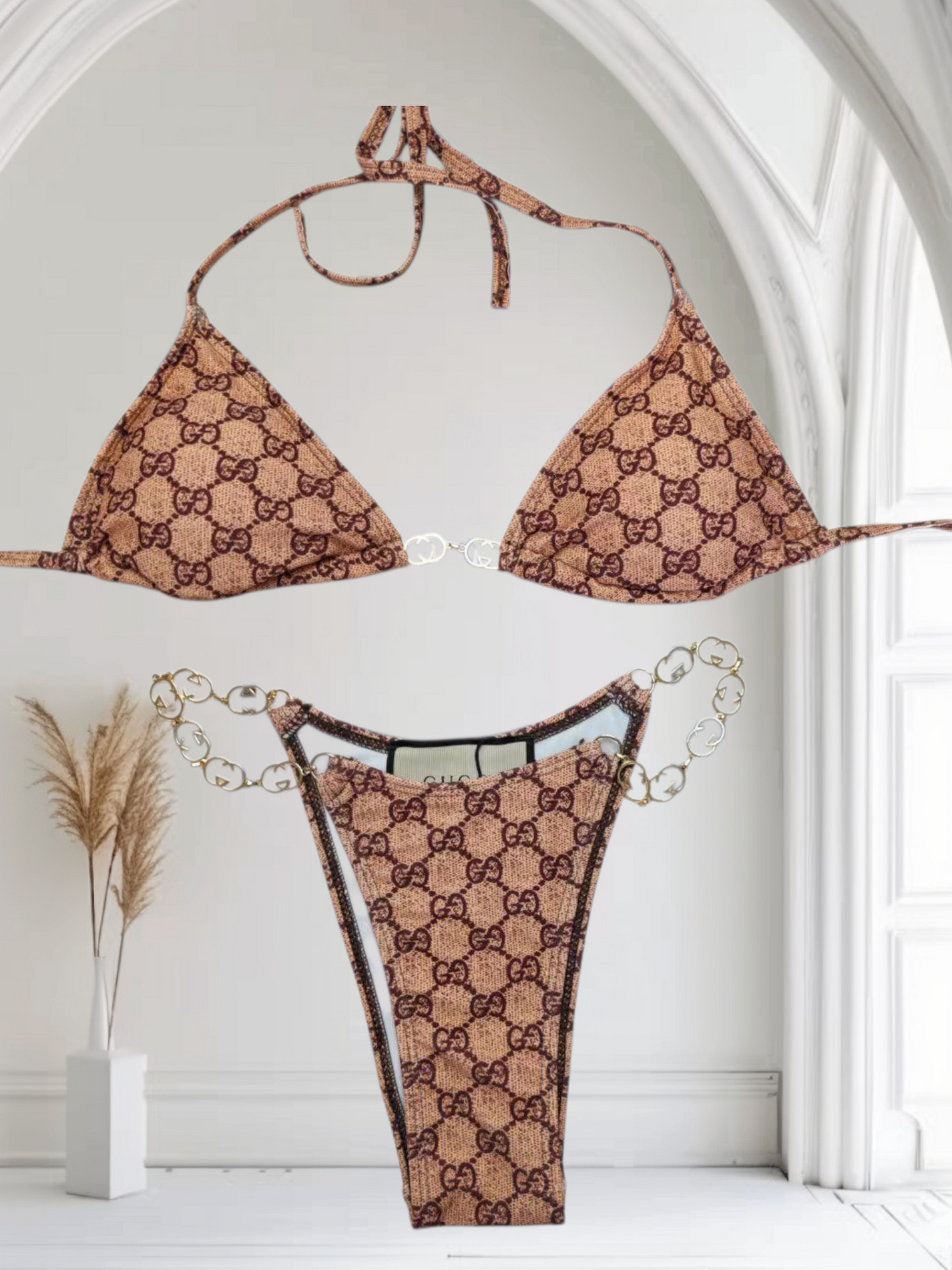 Gucci inspired 2pc bikini set