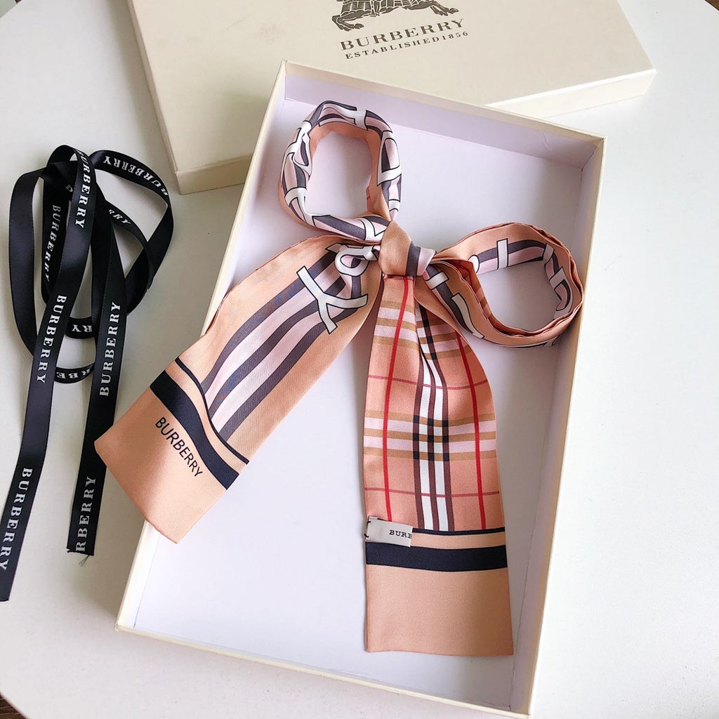 Burberry inspired Twill Ribbon Scarves