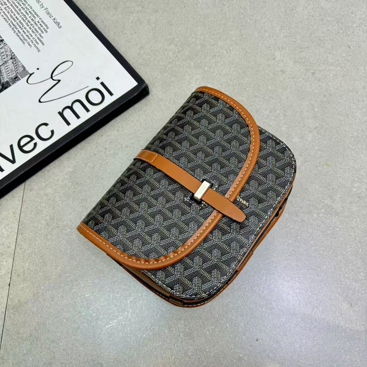 Goyard Inspired Messenger unisex handbag
