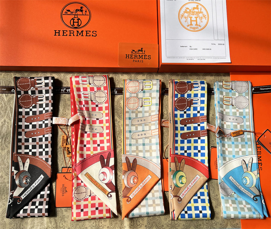 Hermès Twill Ribbon Scarves