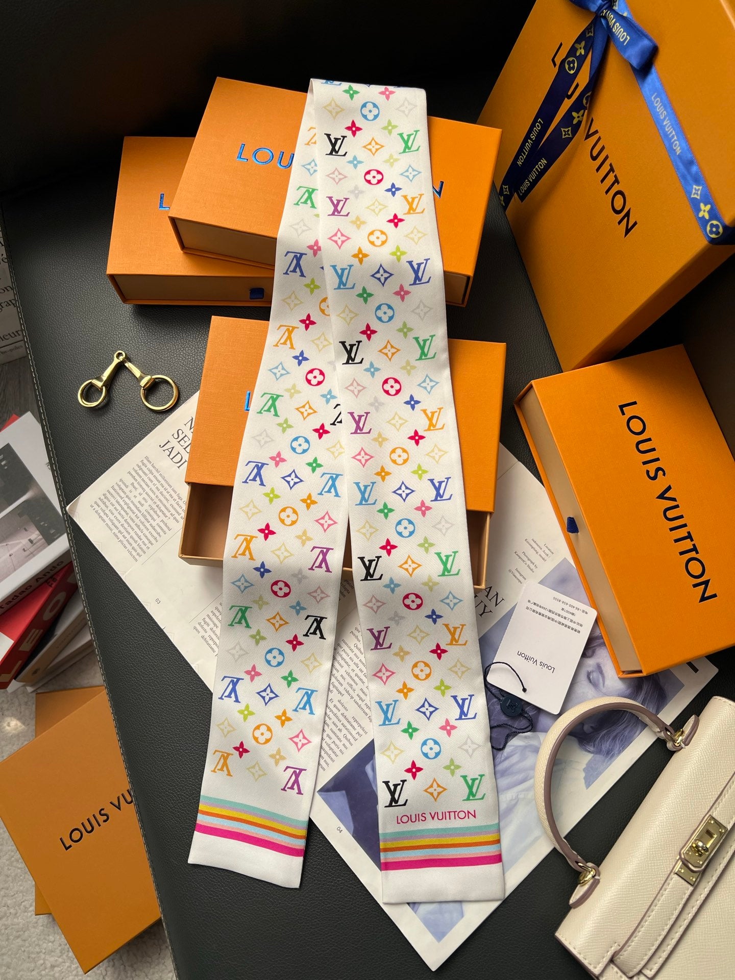 LV x TM inspired Monogram Multicolor BB Bandeau