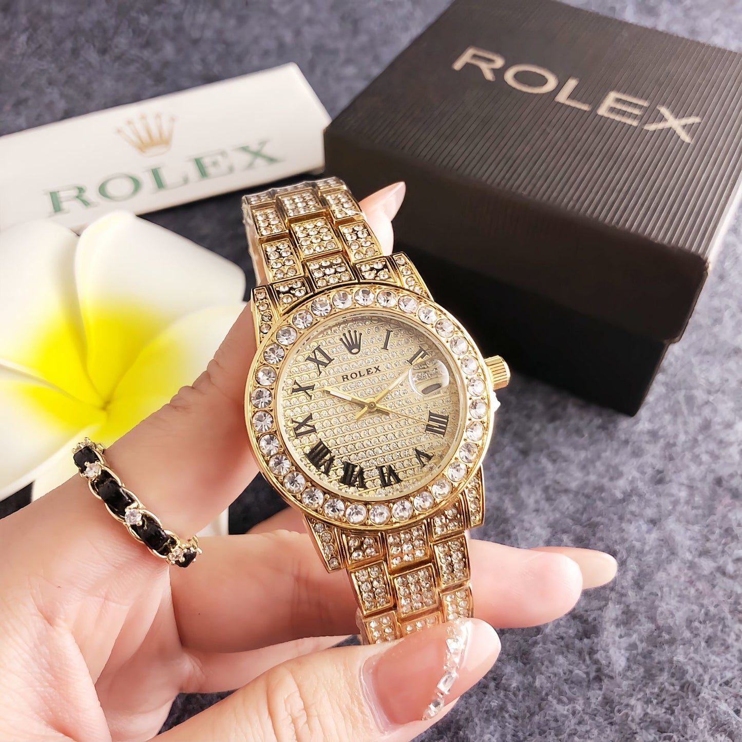 Rolex inspired women watch