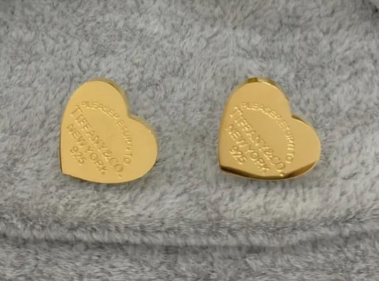 Tiffany inspired Lrg Heart Earring