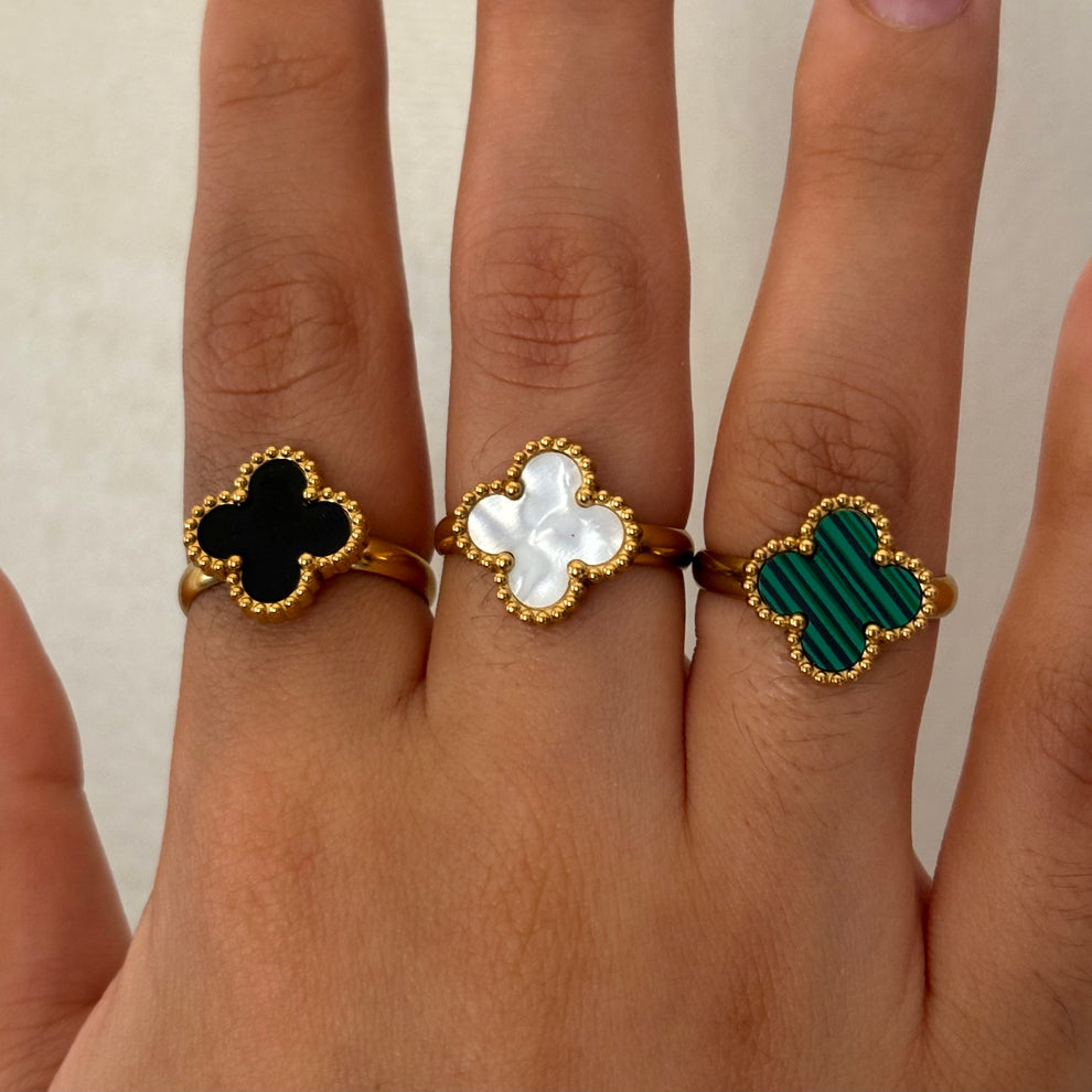 Van Cleef inspired Clover rings