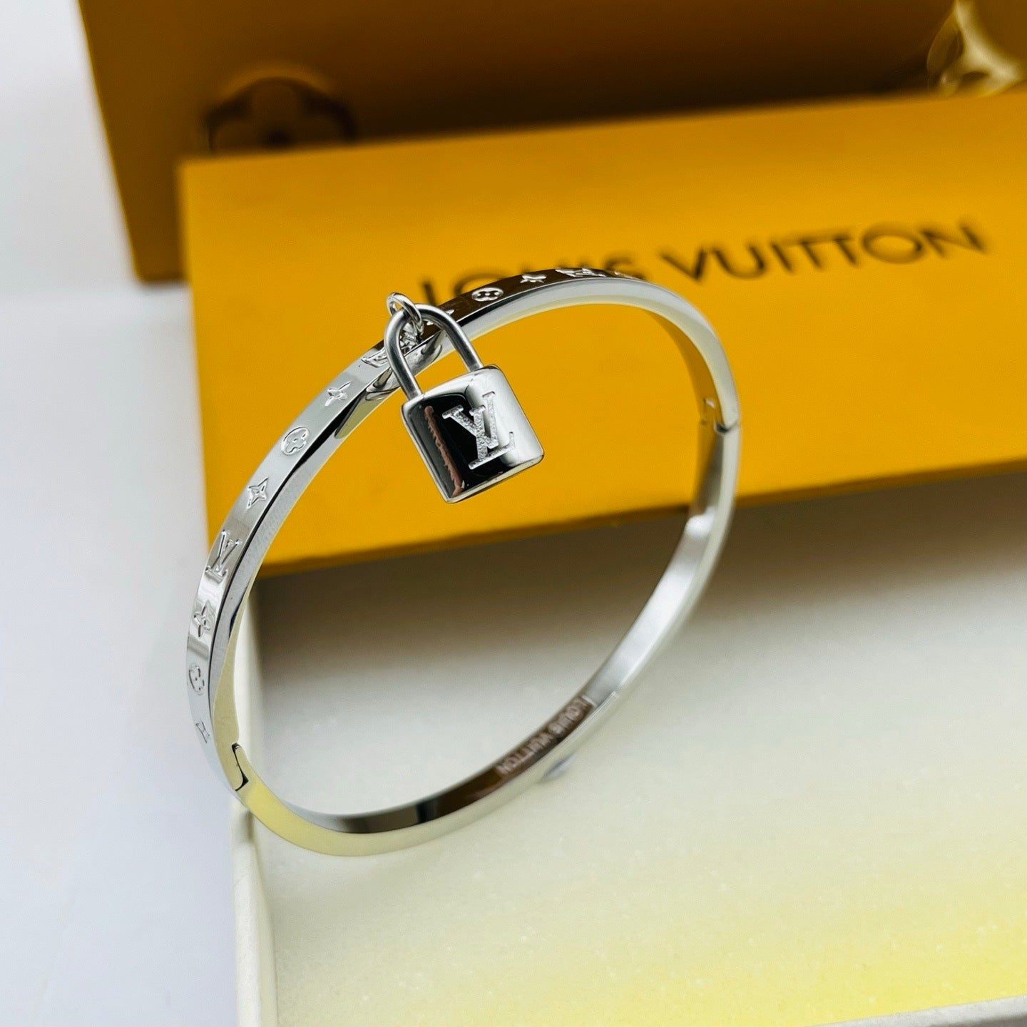 LV inspired Lock Bracelet