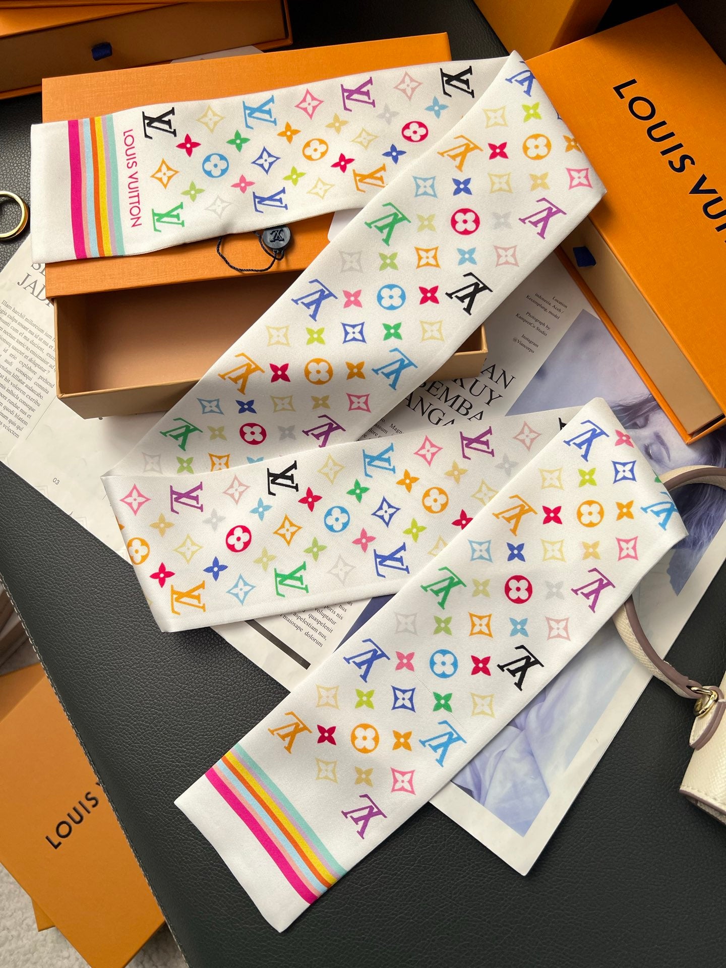 LV x TM inspired Monogram Multicolor BB Bandeau