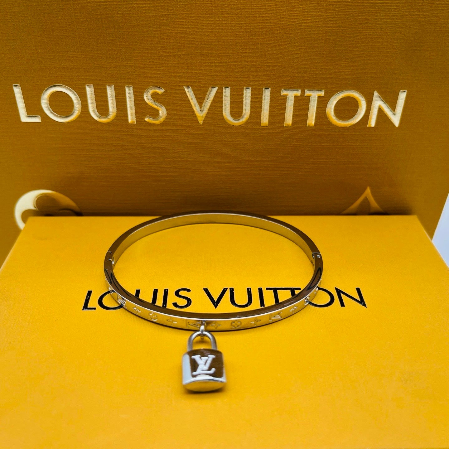 LV inspired Lock Bracelet