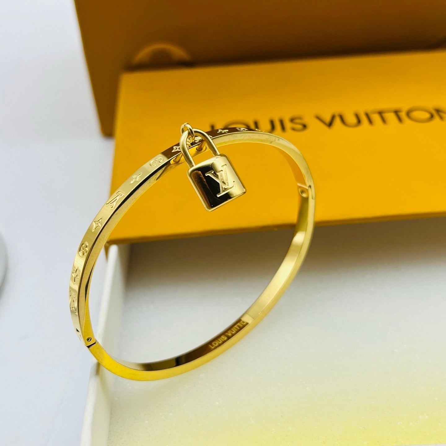 LV inspired Lock Bracelet