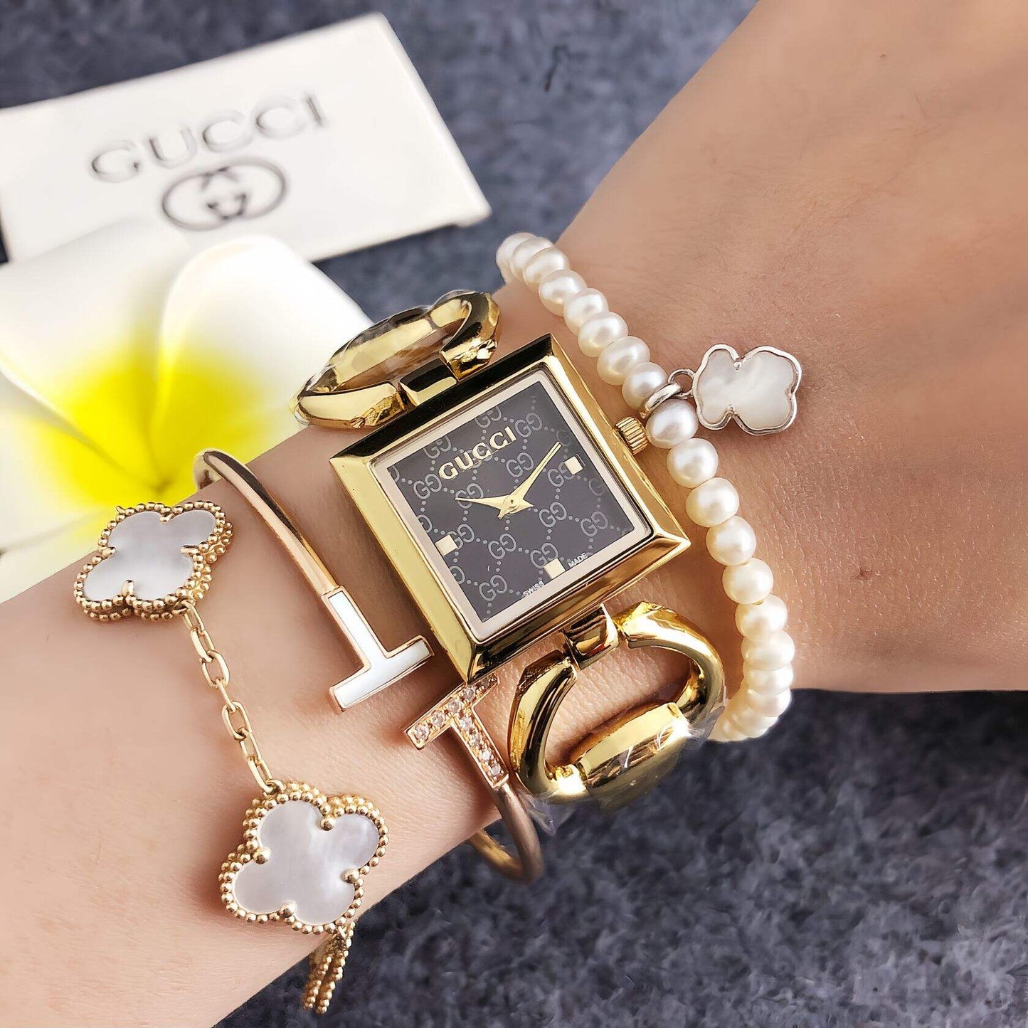 Gucci inspired Square Watches