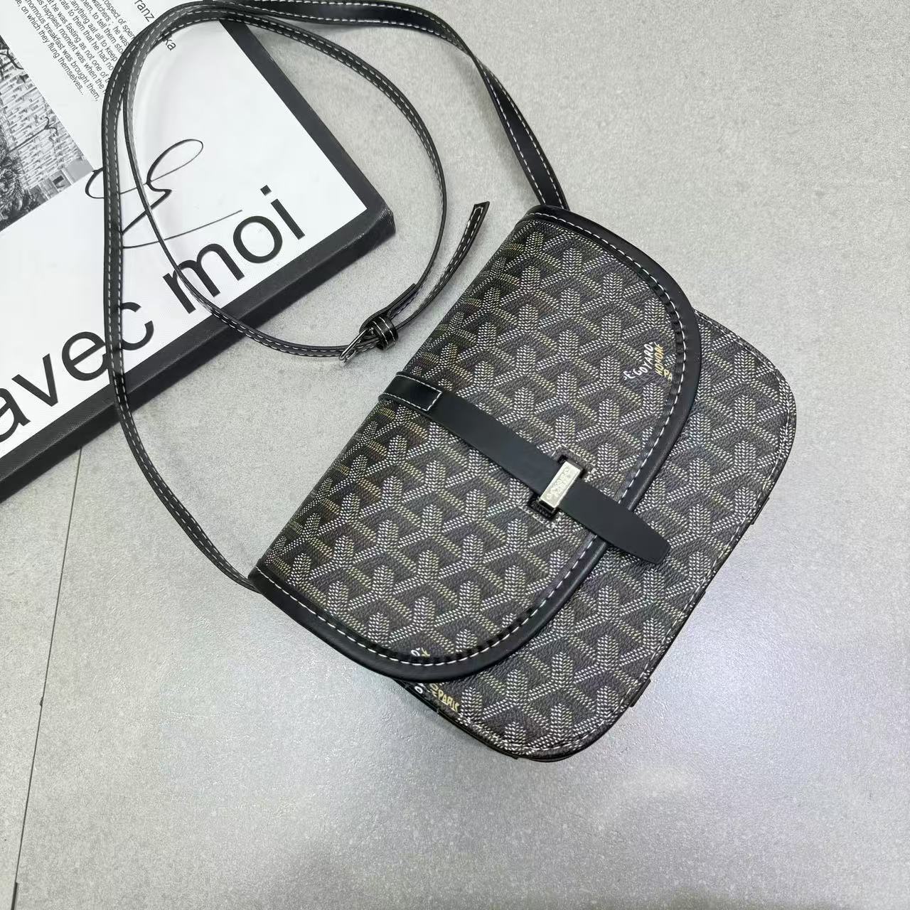 Goyard Inspired Messenger unisex handbag