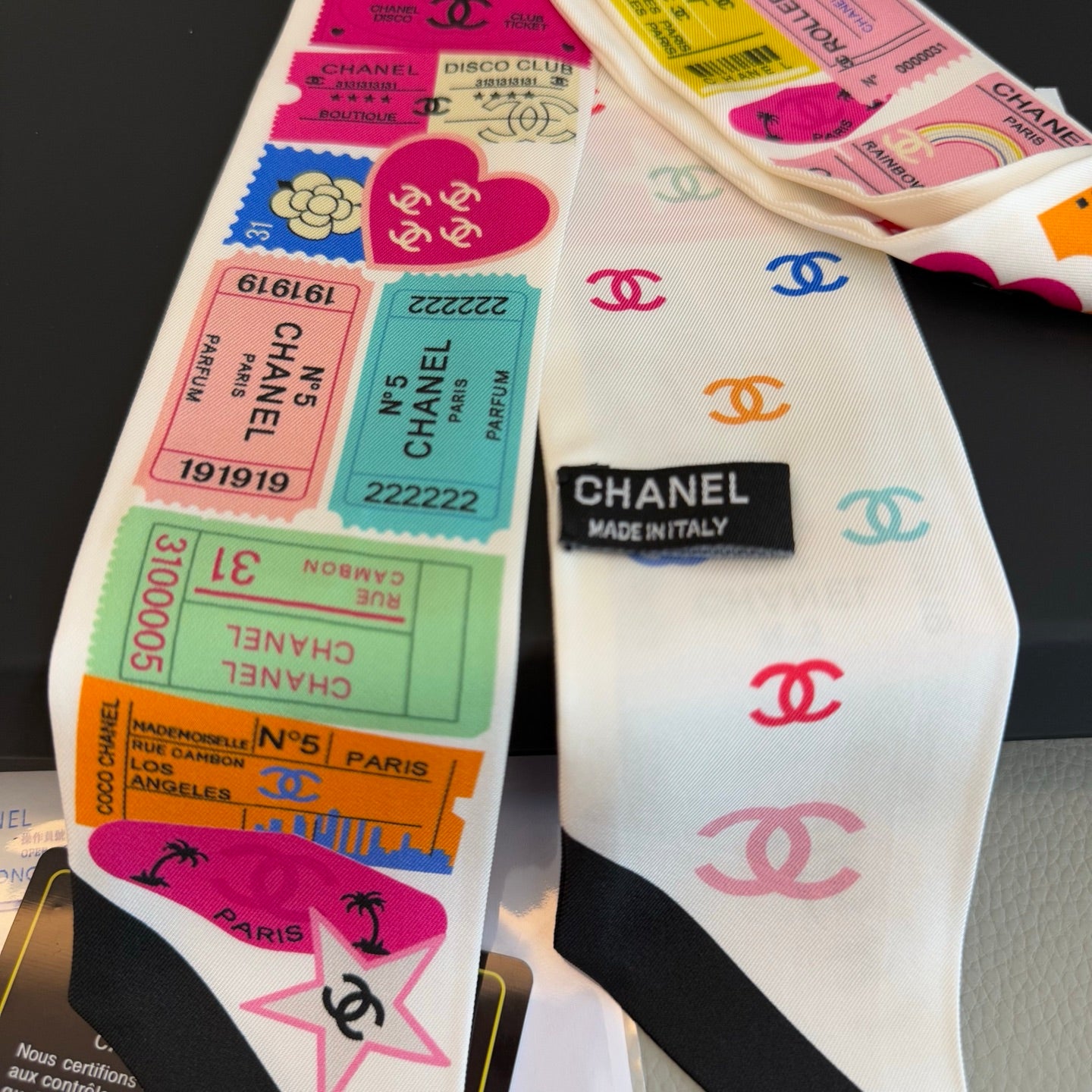 Chanel inspired Twill scarves