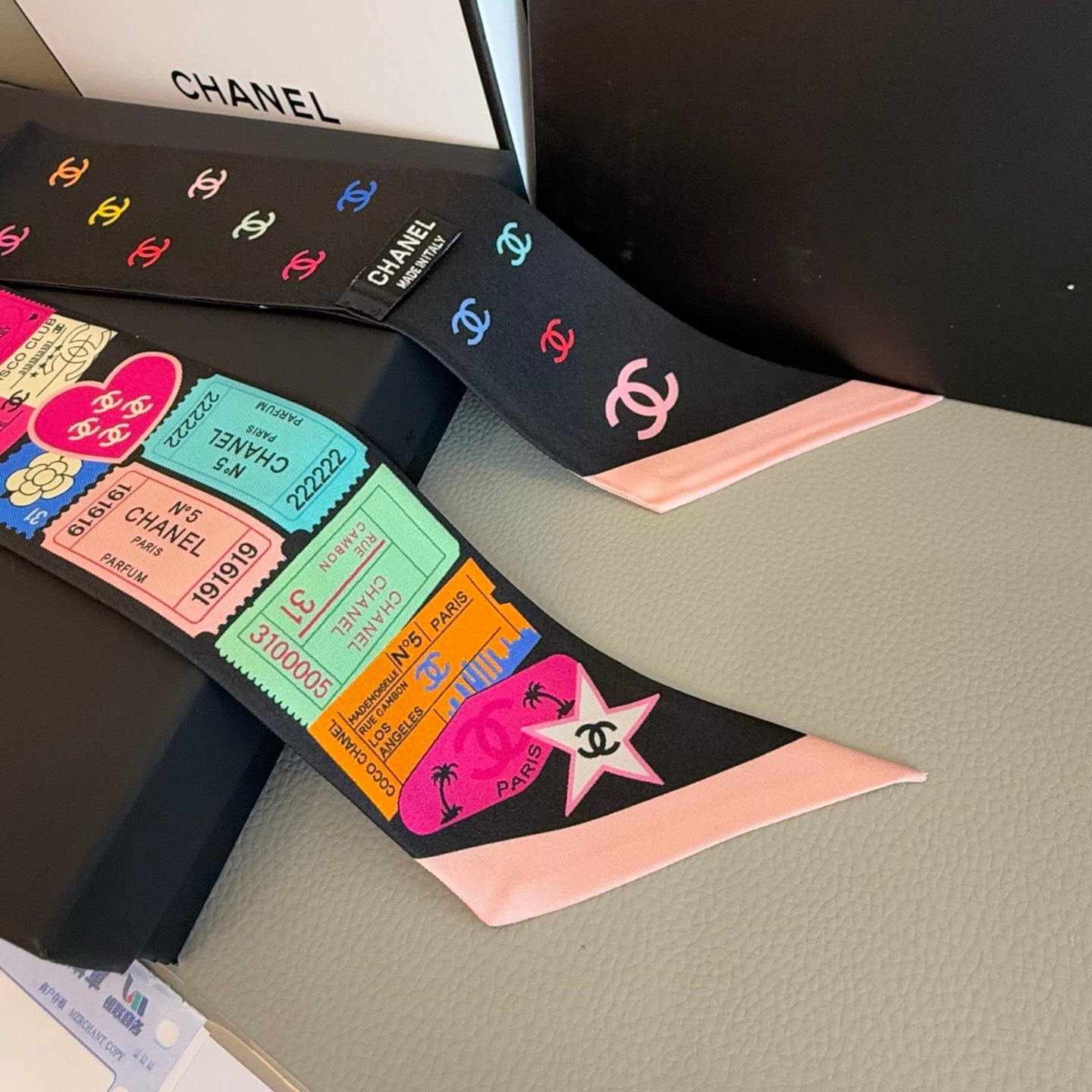 Chanel inspired Twill scarves