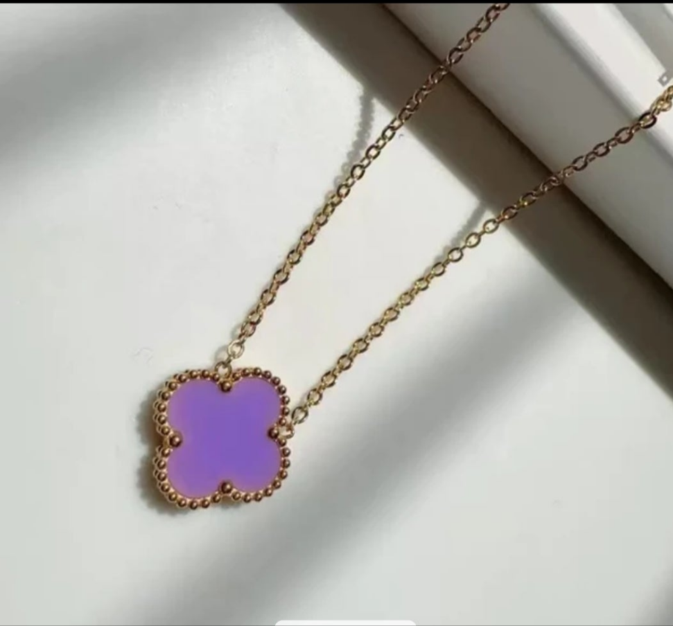 Van Cleef inspired 15mm Gold Clover Necklace