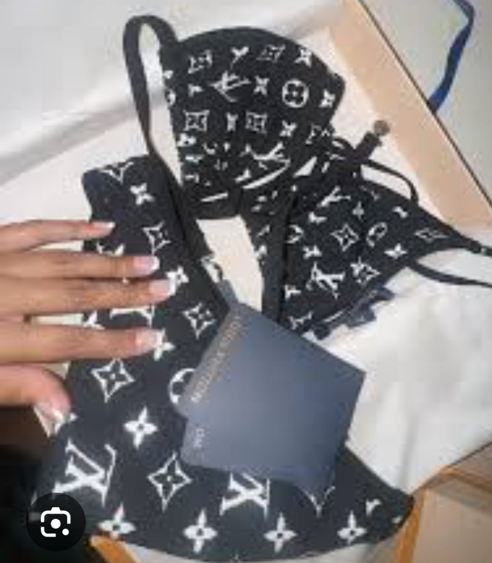 LV inspired Bikini Set