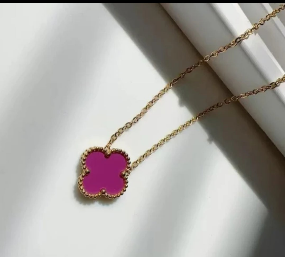 Van Cleef inspired 15mm Gold Clover Necklace