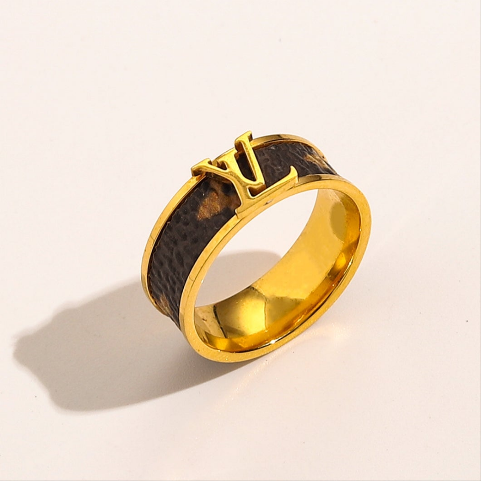 LV inspired rings