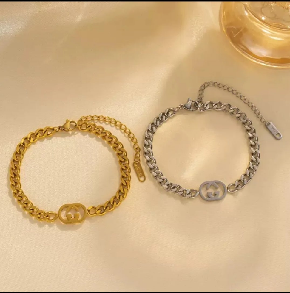 Gucci inspired cuban bracelet
