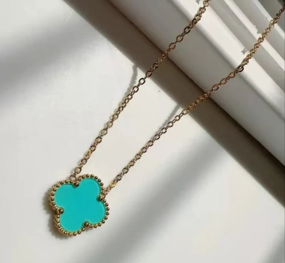 Van Cleef inspired 15mm Gold Clover Necklace