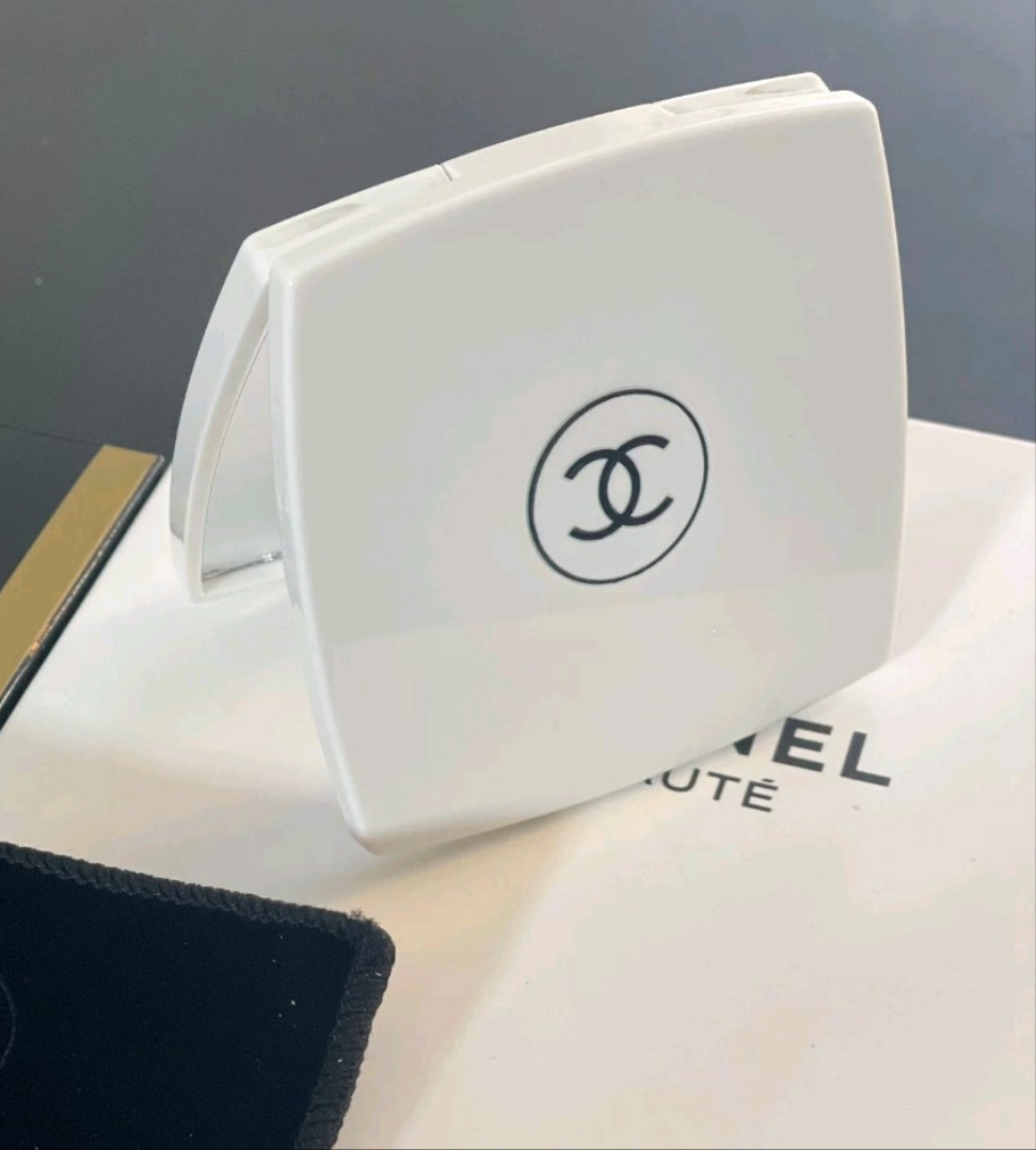 Chanel inspired Compact double sided mirror