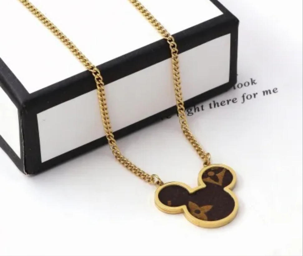 LV inspired necklace