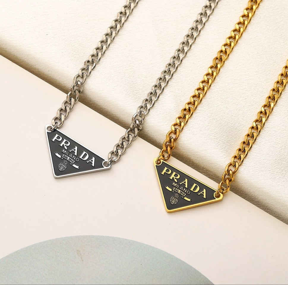 Prada Inspired Cuban Necklace