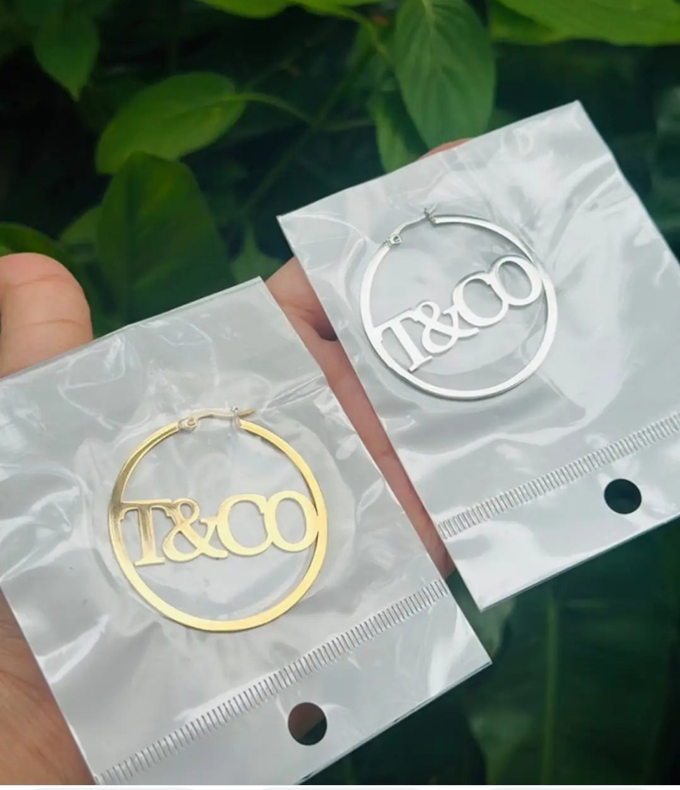 Tiffany Co inspired Hoop Earrings