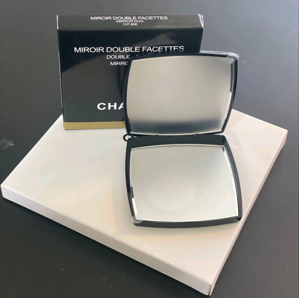 Chanel inspired Compact double sided mirror