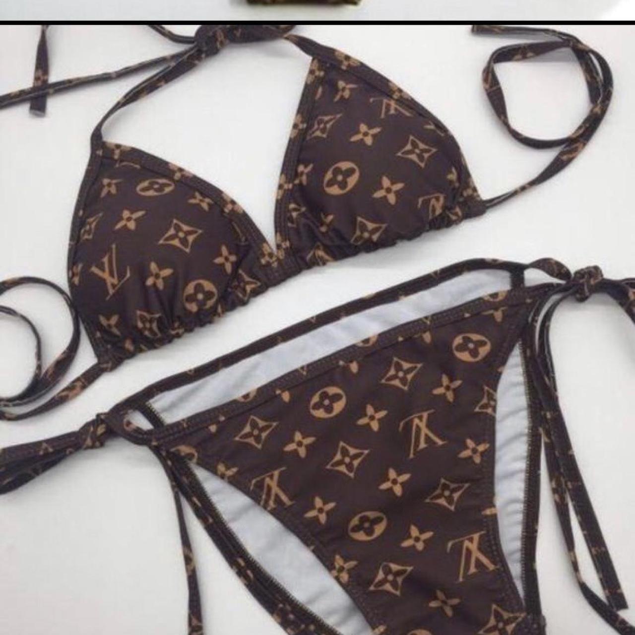 LV Designer inspired 2pc bikini set