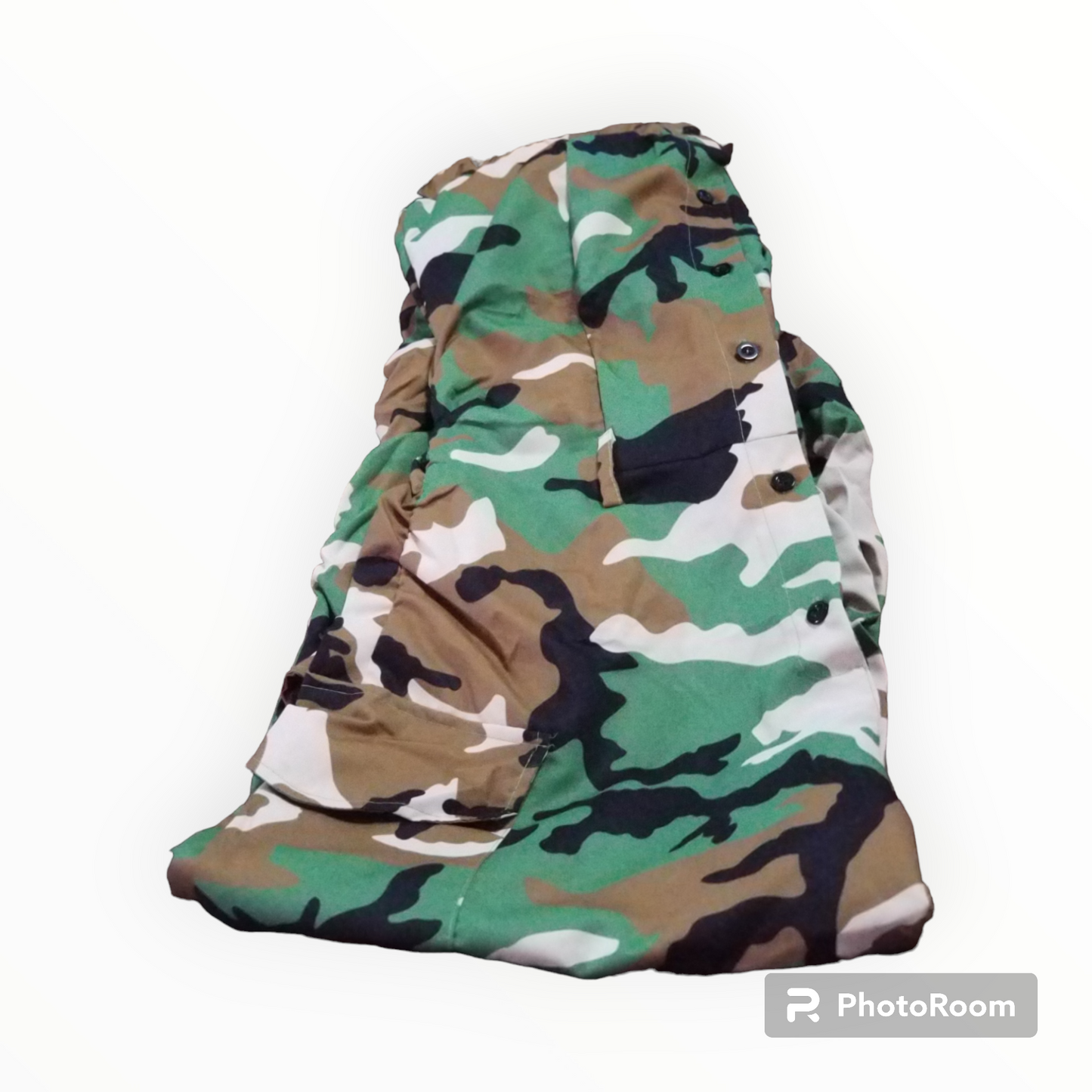 Camo print off shoulder jumpsuit