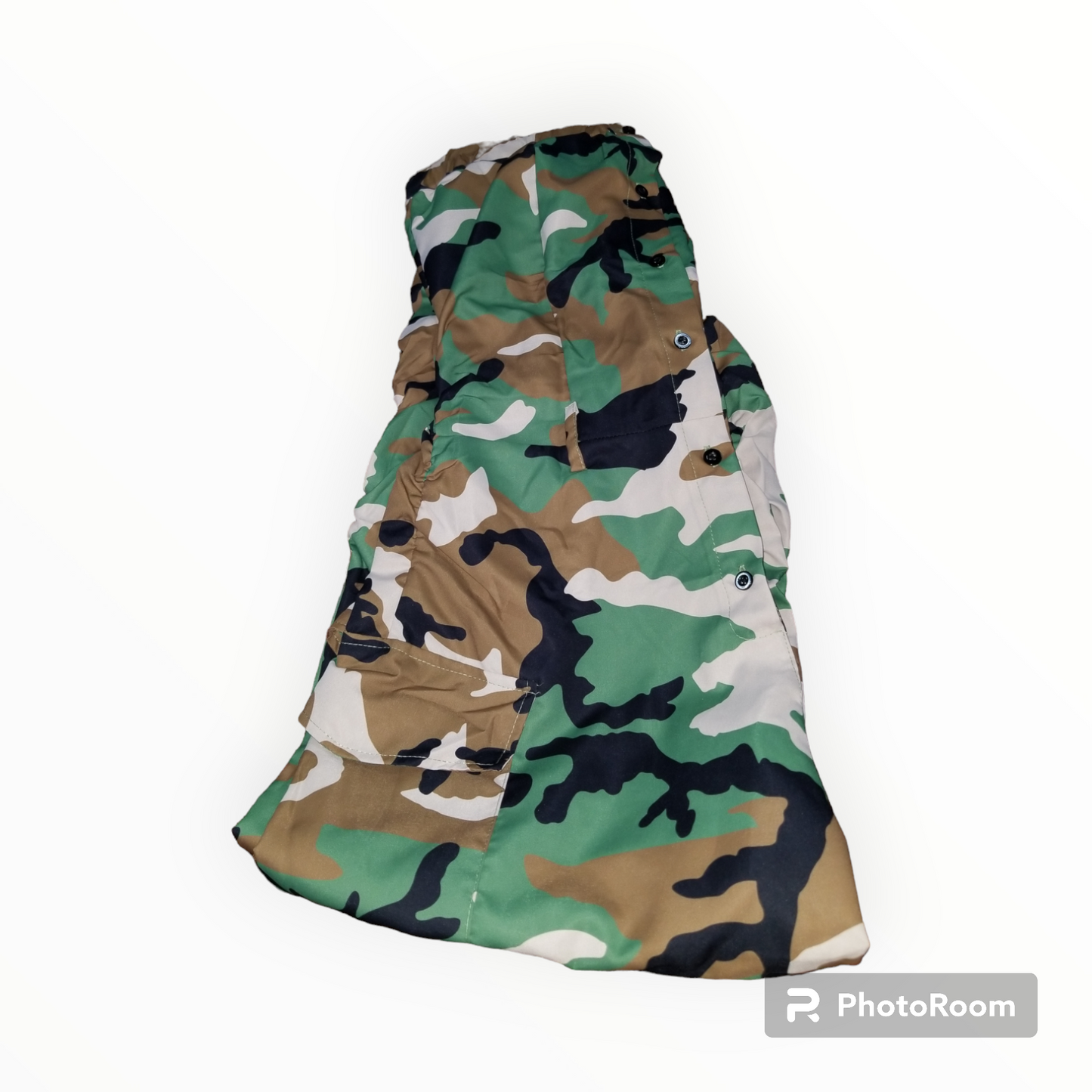 Camo print off shoulder jumpsuit