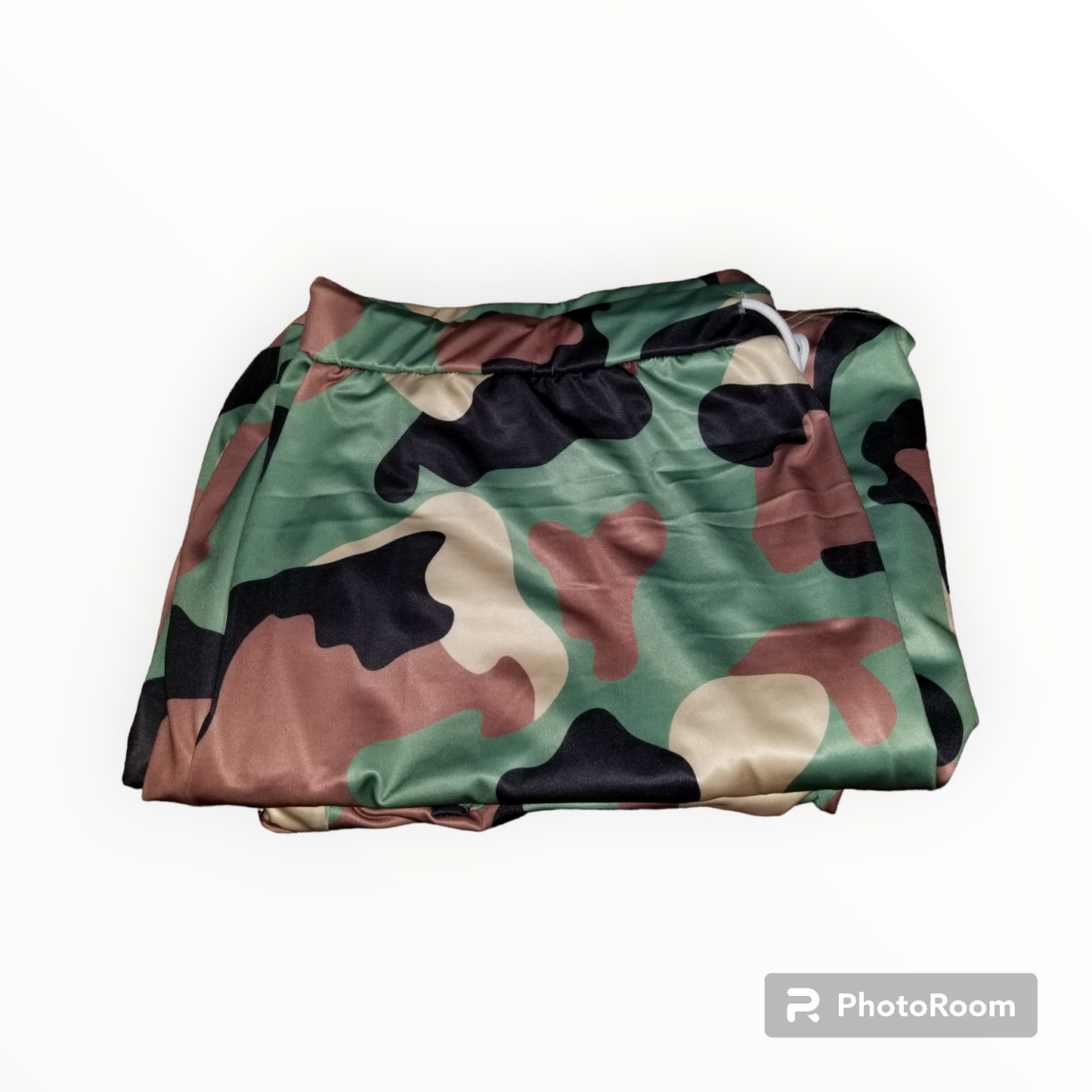 Plus size Camouflage 2 piece skirt set