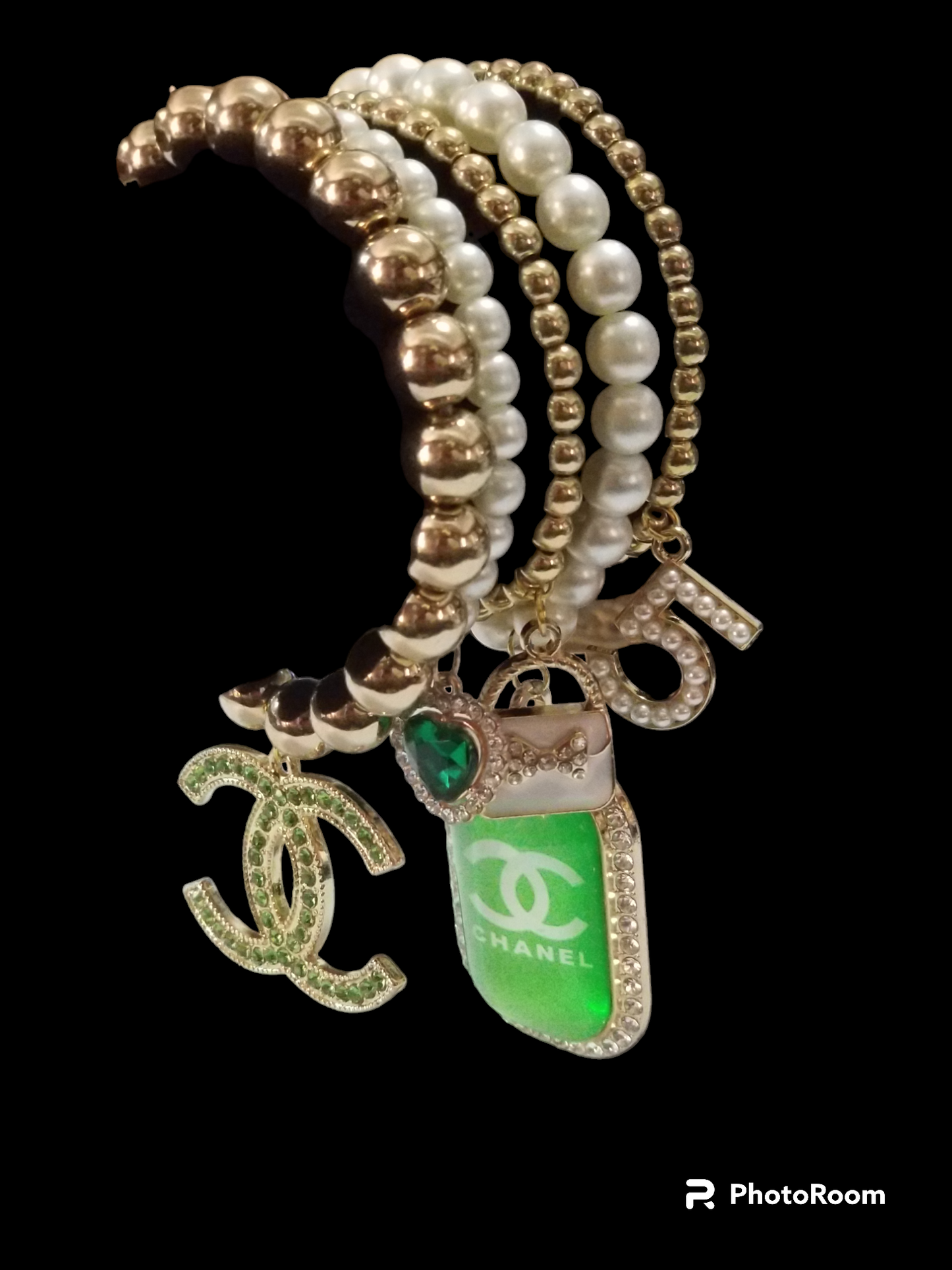 Custom made designer charm bracelet